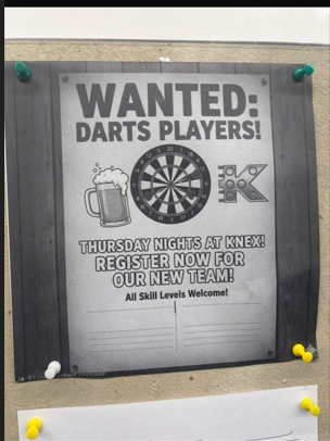 Looking for darts players