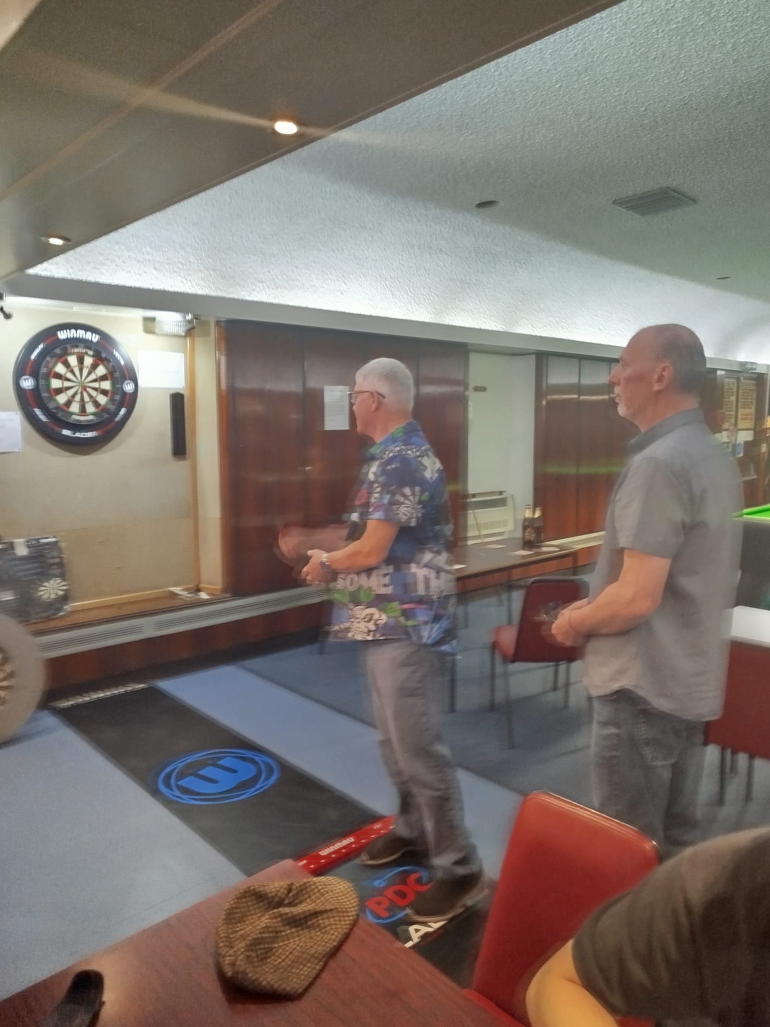 Playing darts